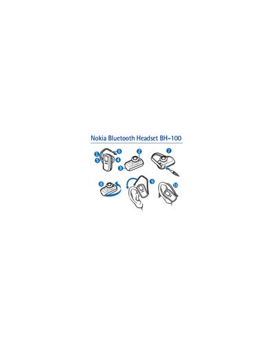 Nokia BH-100 Bluetooth Headset User Manual - cover page