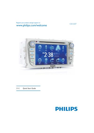 Philips CID3287 Quick Start Guide - cover page