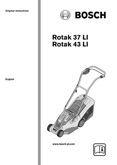 Bosch Rotak 37 LI & Rotak 43 LI User Manual