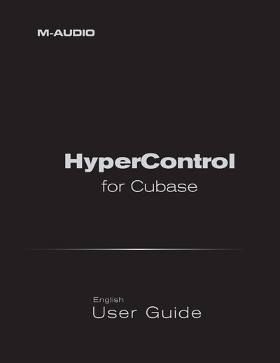 M-Audio HyperControl for Cubase User Guide - cover page