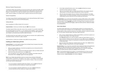 Saitek Cyborg 3D Stick User Manual - cover page