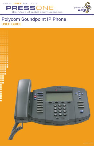 Polycom Soundpoint 400/500 IP Phone User Guide - cover page