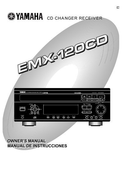 Yamaha EMX-120CD CD Changer Receiver Owner's Manual - cover page