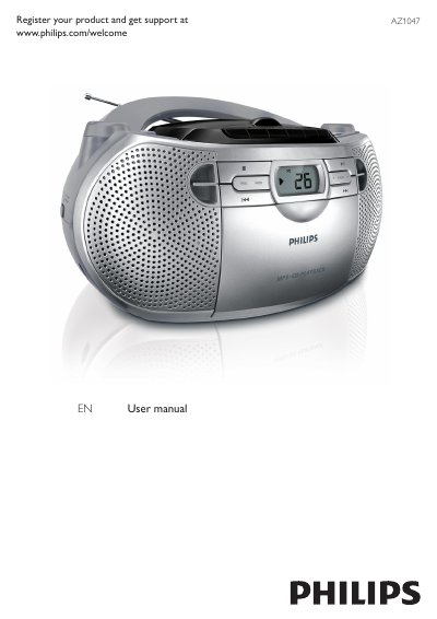 Philips AZ1047 Soundmachine User Manual