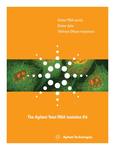 Agilent Total RNA Isolation Mini Kit Product Brochure - cover page