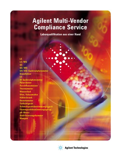 Agilent Multi-Vendor Compliance Service Product Leaflet - cover page