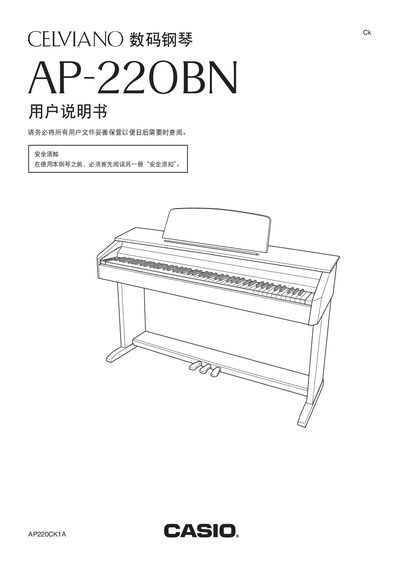 CASIO PA-220BN user manual