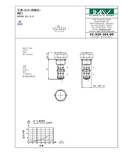 IMAV BDSV-10.-3-0 Manual