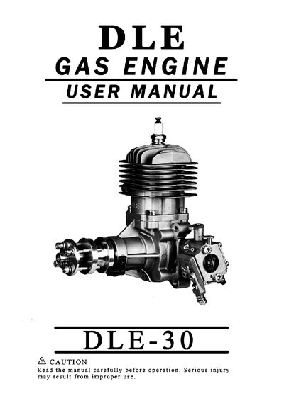 DLPOWER DLE-30 Gasoline Engine User Manual - cover page
