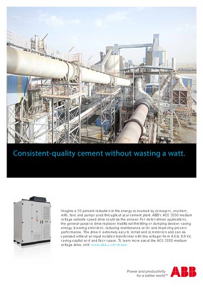 ABB ACS 2000 Variable Speed Drive Product Leaflet - cover page