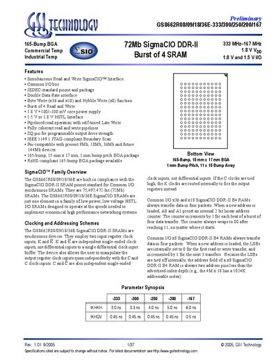 ESI TECHNOLOGY GS8662R08/09/18/36E-333/300/250/200/167 handbook - cover page