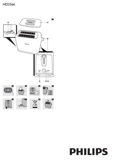 Philips HD2566 Toaster User Manual - cover page