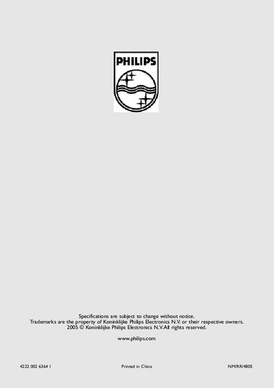 Philips SCD463 Baby Monitor Quick Start Guide