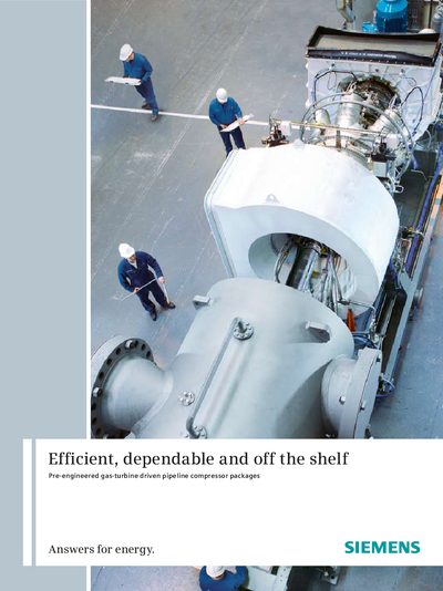 Siemens SPCP Series Pipeline Compressor Packages Product Leaflet - cover page