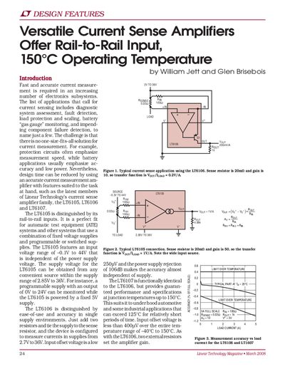 linear DESIGN FEATURES LTMag-V18N01-07-LT6105_6_7-Jett service manual