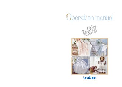 Brother 114-220 Computerized Sewing Machine Operation Manual - cover page