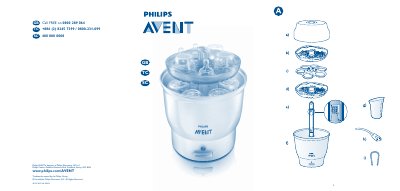 Philips AVENT Electric Steam Steriliser User Guide - cover page