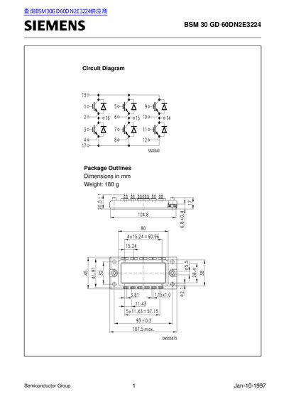 SIEMENS BSM 30 GD 60DN2E3224 - cover page
