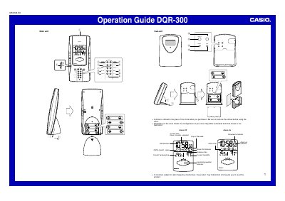 Casio DQR-300 Operation Guide