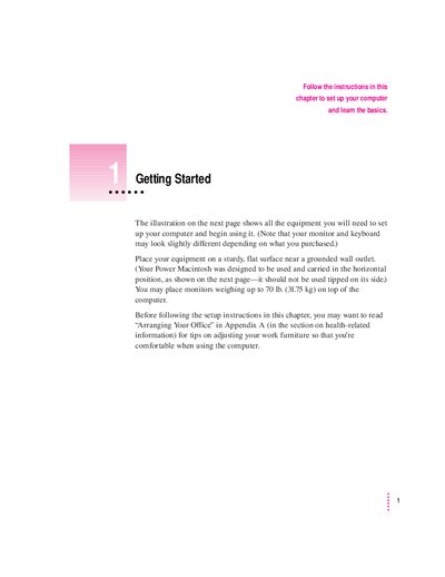 Apple Power Macintosh 7200 User Guide - cover page