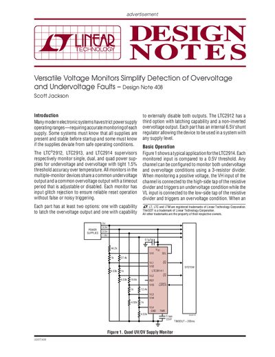 LINEAR dn408f handbook - cover page