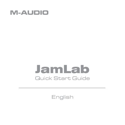 M-Audio JamLab Quick Start Guide - cover page