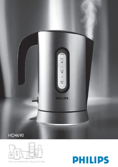 Philips HD4690 Electric Kettle User Manual - cover page