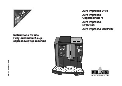  jura inpressa ultra 5000/500 - cover page