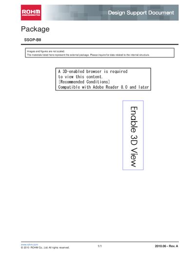 ROHM SSOP-B8 Package Design Support Document