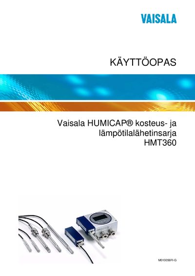 Vaisala HMT360 User Manual - cover page