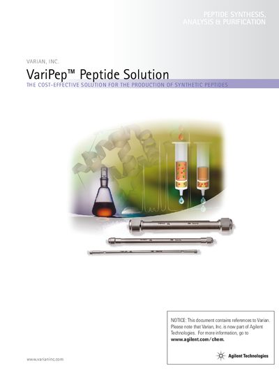Agilent VariPep Peptide Solution Brochure - cover page