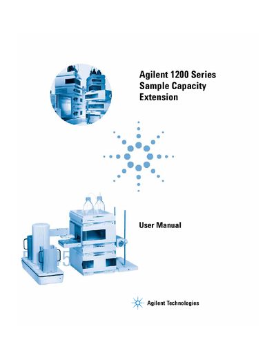 Agilent 1200 Series Sample Capacity Extension User Manual - cover page