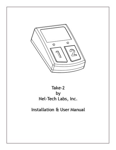 Nel-Tech Labs Take-2 Message-on-Hold Adapter Installation & User Manual - cover page
