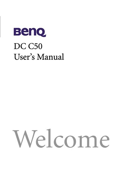 BenQ DC C50 User Manual