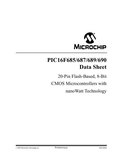 Microchip PIC16F685/687/689/690 Data Sheet