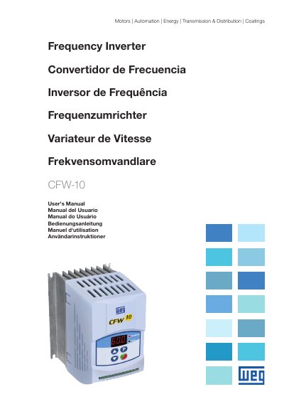 WEG CFW-10 Frequency Inverter User Manual