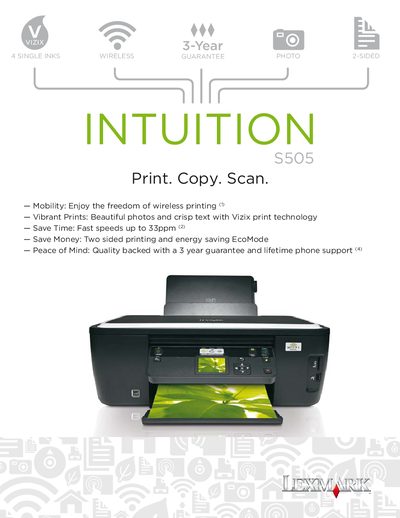 Lexmark S505 User Manual - cover page