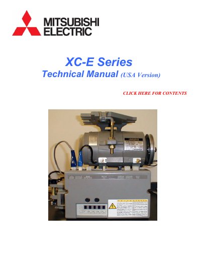 XC-E Series (USA Version) Technical Manual - cover page