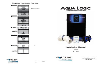 Goldline Controls AQL-P-4 Automation and Chlorination Installation Manual - cover page