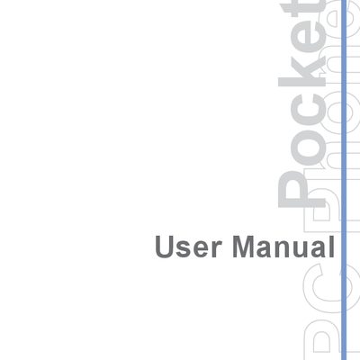 PC XV6700 Phone Pocket User Manual - cover page