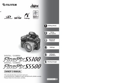 Fujifilm FinePix S5100/S5500 User Manual - cover page
