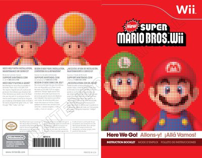 Nintendo New Super Mario Bros. Wii User Manual - cover page