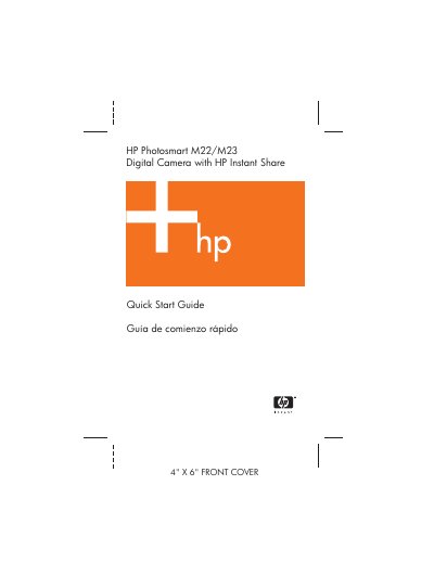 HP Photosmart M22/M23 Digital Camera Quick Start Guide