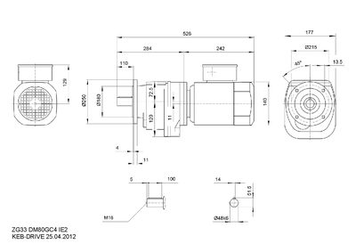 KEB ZG33 DM80GC4 IE2 technology data - cover page