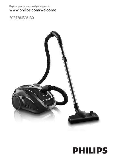 Philips FC8138-FC8130 Vacuum Cleaner User Manual - cover page
