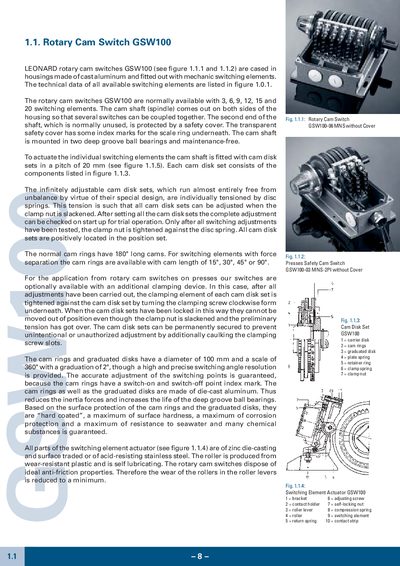 Leonard GSW100 Rotary Cam Switch Technology Data