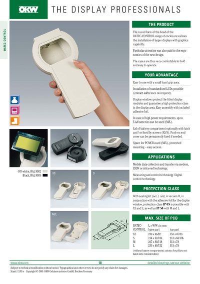OKW (ENCLOSURES) THE DISPLAY PROFESSIONALS1 - cover page