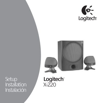 Logitech X-220 User Manual - cover page