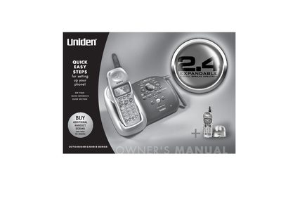 Uniden DCT648 Multi-Handset Cordless System User Manual - cover page