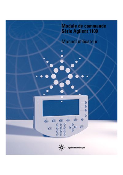 Agilent Technologies 1100 Series Command Module User Manual - cover page